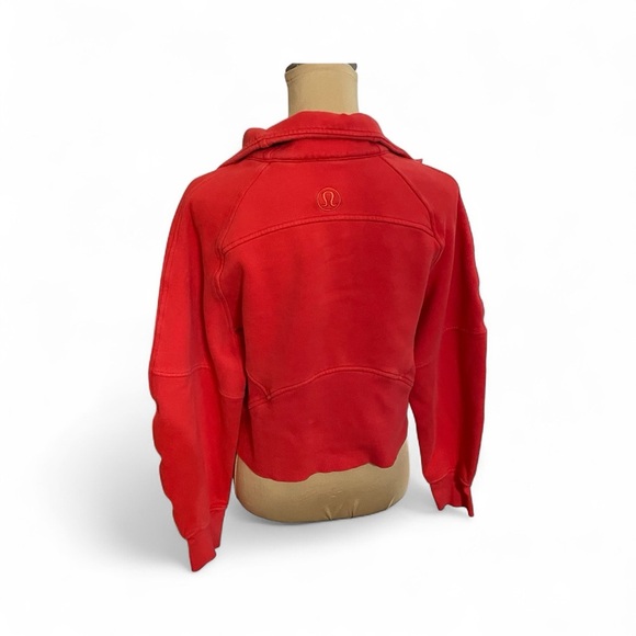 Lululemon Scuba Oversized Red Funnel-Neck Half Zip Size XS/S - Picture 4 of 11